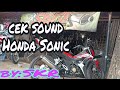 Review suara knalpot standar bobok Honda Sonic injeksi by SKR racing exhaust Gondronk SKR