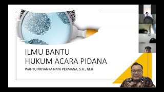 ILMU BANTU DALAM HUKUM ACARA PIDANA. Seri Hukum Acara Pidana #hapid, #hukum, #fhuii, #uii,