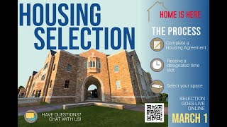 Current Student Housing Selection Agreement Video