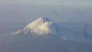 飛行機から見た富士山