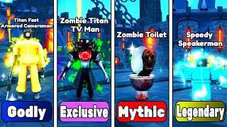 NEW!🔥TITAN FAST ARMORED vs ZOMBIE TITAN TV vs ZOMBIE TOILET vs  SPEEDY SPEAKERMAN🤯| Endless Mode