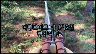 여행브이로그) 1박2일 평창여행ㅣ용평리조트ㅣ마운티코스터ㅣ카페우리집ㅣ안반데기