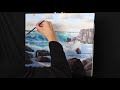 how to paint an epic seascape paint epic waves and translucent water painting tutorial