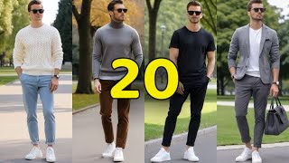 PRENDA SUPER VERSÁTIL! 20 combinaciones con ZAPATILLAS (sneakers) BLANCAS para hombre