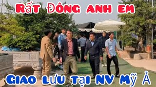 Rất đông anh em đến tham dự trong buổi giao lưu tại nhà vườn Mỹ Ả - Thanh Trì Hà Nội