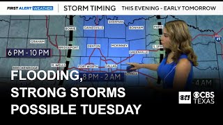 Flooding possible as round of heavy rain, isolated storms move into North Texas overnight