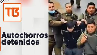Persecución policial deja tres "autochorros" detenidos