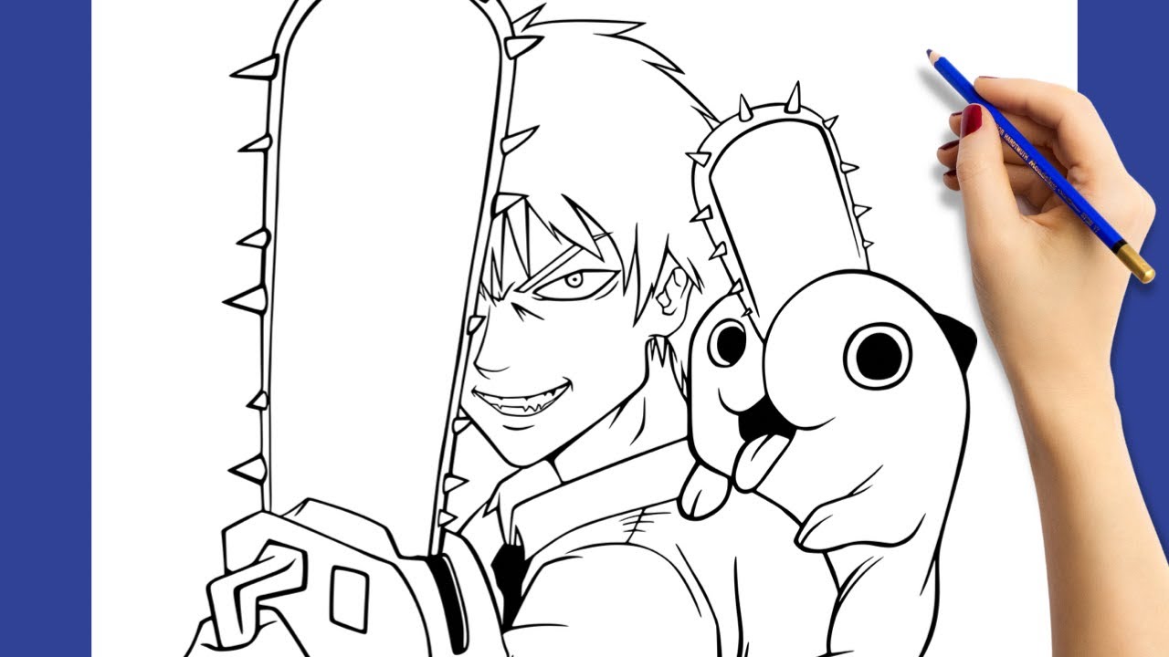 Chainsaw Man Drawing Easy Denji At Arthur Popp Blog