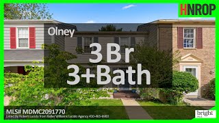 #HNROP Olney 3Br 3+Ba Condo | Motivated Seller!! Traditionally designed townhome upgraded with c...