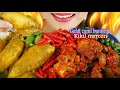 SEDAPNYA GULAI CUMI BUNTING, KIKIL MERCON, LALAPAN PETE DAN LEUNCA MENTAH | EATING SOUNDS