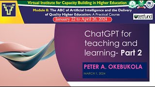 ChatGPT, CoPilot and Germini for Teaching and Learning by Peter A  Okebukola