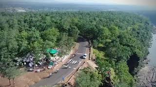 Paramotor shot of Camp Tamia, Patalkot