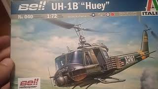 Italeri UH-1B Huey 1:72 вертолет ирокез вьетнам. Обзор модели