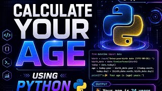 Calculate age using python ✅#python #Coding