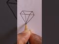 how to draw a diamond drawing 💎 shorts drawing kvh_drawing easy diamond howtodraw