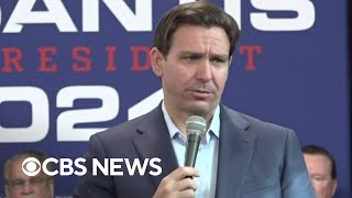 Florida Gov. Ron DeSantis campaigns in New Hampshire
