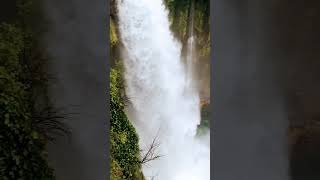 静岡県　音止めの滝　滝　観光地　水量がすごい！