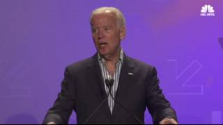 Joe Biden Gives Emotional Speech About Fighting Cancer (Chi \u0026 Eng Subtitle)