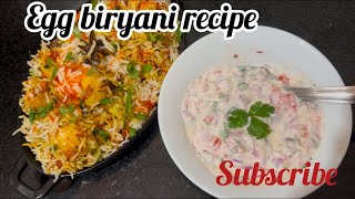 Egg biryani recipe \u0026 kachumar  recipe | Easy egg dum biryani recipe || Anda biryani  |cookwithnaima