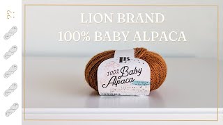 Lion Brand Baby Alpaca Yarn Review