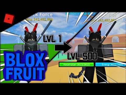 1 Hari Langsung UP Ke LVL 500, Cara Auto Farm Di Blox Fruit || ROBLOX ...