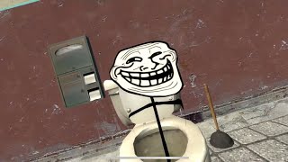 Skibidi toilet, but it's TROLLFACE
