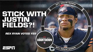 Rex Ryan thinks Justin Fields is a RARE TALENT! Bears to pass on Caleb Williams?! | NFL Countdown