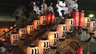 小路八幡神社秋祭り地車曳行