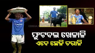 ଫୁଟବଲ ଖେଳାଳି ଏବେ ଛେଳି ଚରାଳି | Odisha Reporter