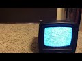 jensen portable black and white tv