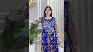 MÃ DP294 - ĐẦM ÁO DÀI DỰ TIỆC ĐẸP NHẤT 2023 | Thời Trang Trung Niên |  gọi ngay DT ZALO 0345.780.043