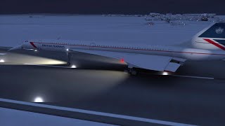 Concorde Landing at Prague Airport