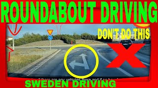 How To Drive in Roundabout | Roundabout driving sweden | roundabout driving tips | roundabout