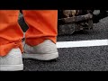 道路白線引き　2016年3月11日