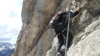 Col Rodella 2484m Klettersteig, Summit climb on 29.05.2014, by \