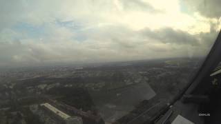 E190LR Cockpit Landing at Berlin Tegel GoPro3