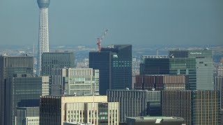 【TOKYO TORCH／東京駅前常盤橋プロジェクト】高さ日本一390mの超高層ビル「Torch Tower」建設予定地に隣接する「常盤橋タワー」(212m)の建設状況（2020年12月6日）