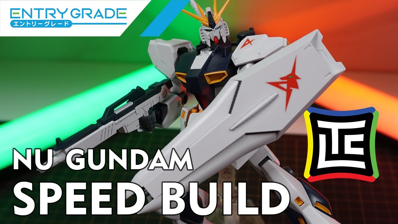 BANDAI ENTRY GRADE 1/144 NU GUNDAM | Full Build | Speed Build | ASMR ...