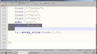 Array Slice and Array Merge Function In PHP Tamil