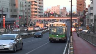 [FHD]都営バス R-E352(いすゞ NE-LV288L) [平23 平井駅] 新小松川橋 通過