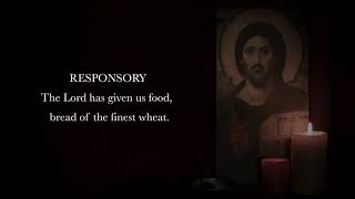 11.4.21 Vespers, Thursday Evening Prayer of the Liturgy of the Hours