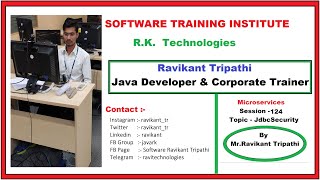 Microservice II Jdbc Security Authentication II Session 124 II by Ravikant Sir