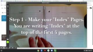 Setting Up Your Math Notebook