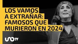 Los vamos a extrañar: famosos que murieron en 2024