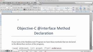 Objective C Tutorials 50 Interface Methods Declaration