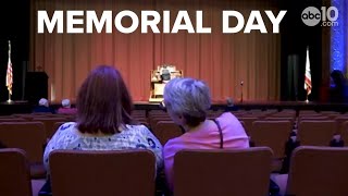 Sacramento Memorial Auditorium honors veterans with flag ceremony, music