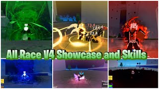 All Race V4 Skills Showcase and Explained in Blox Fruits