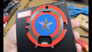 Last Best Multitool: Captain America's Shield made of pure Vibranium from Wakanda by Howard Stark