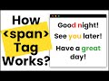 ✅ HTML Span Tag Example | Master When & How to Use HTML Span Tag Properly!