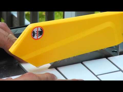 Cutting Tile With a Wet Saw Cutting Tile With a Wet Saw